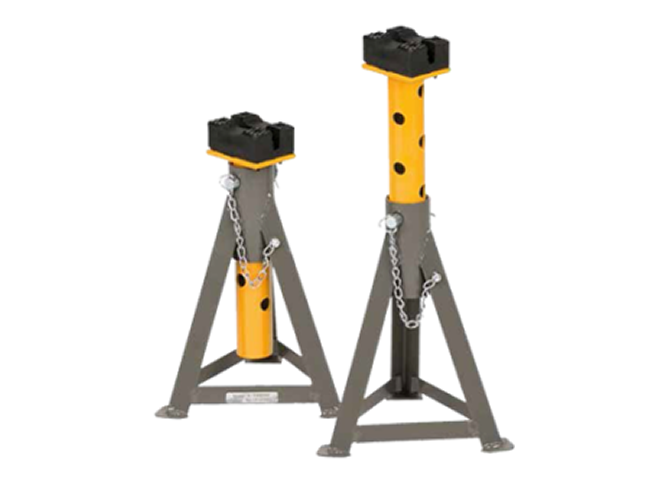 6 ton pin type trestle jack stand set with rubber head