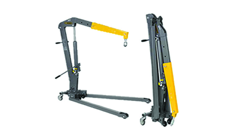 WINNTEC Y440102 1-Ton Foldable Engine Crane cw Nylon Wheels